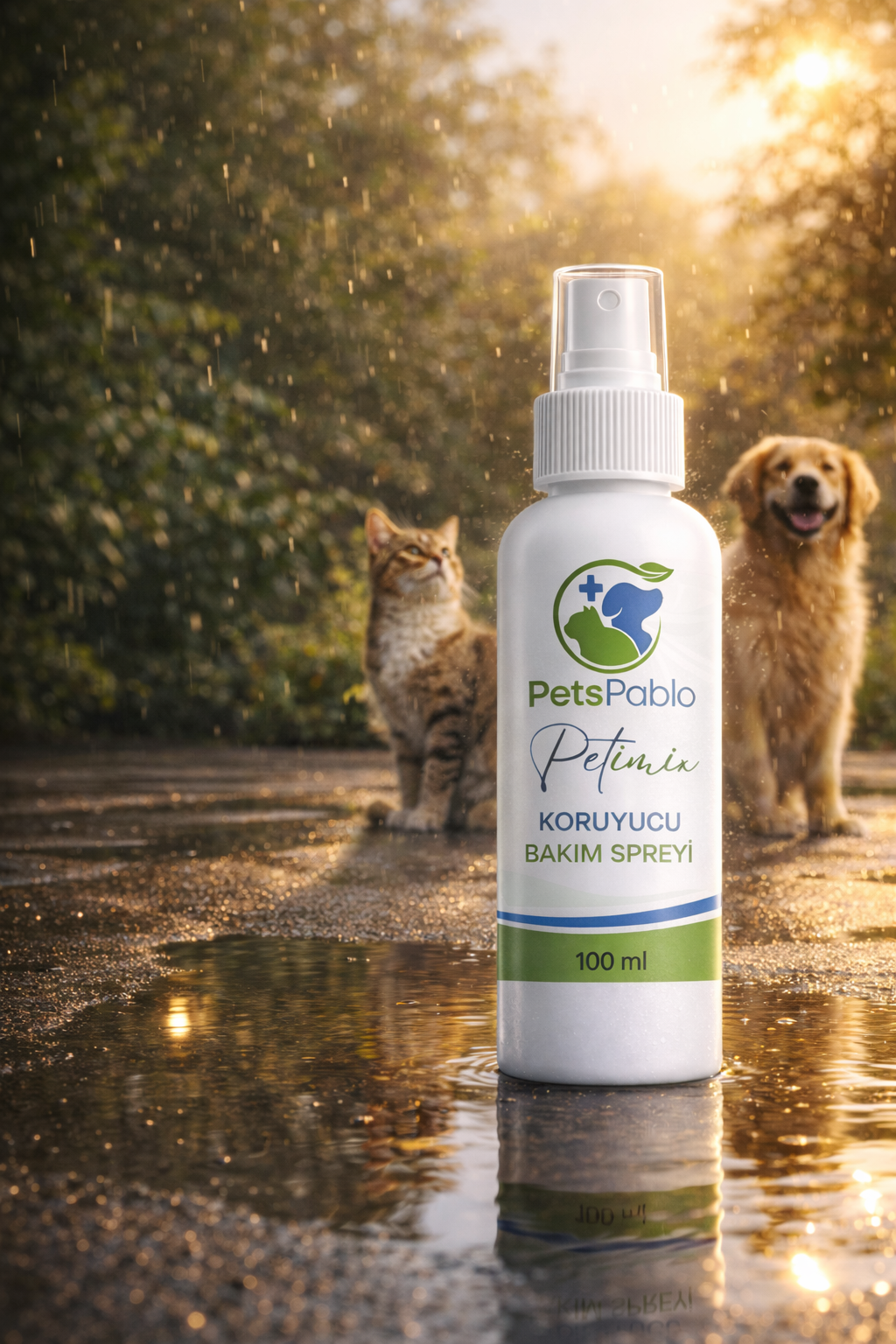 PetsPablo Petimix 100ml Doğal Losyon-bit,pire,kene.parazit Spreyi- Tavşan, Kedi, Köpek