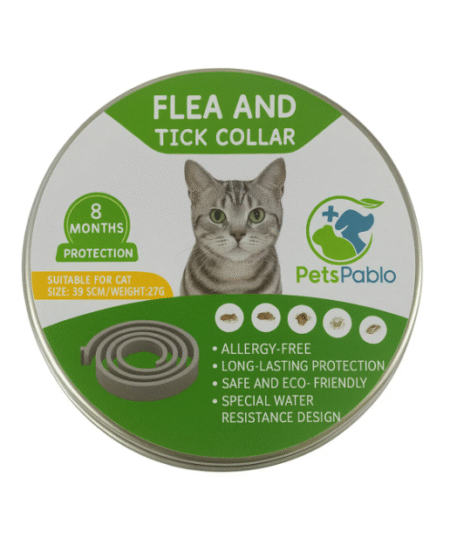 Ayarlanabilir Kedi Pire Kene Önleyici Tasma 39.5 cm - 8 Ay Koruma